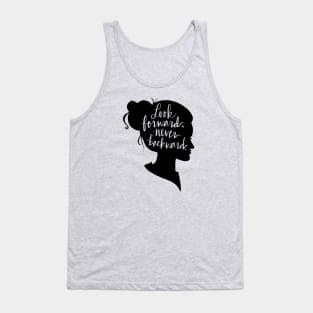 Look Forward, Never Backward: Artsy Girl Silhouette Tank Top